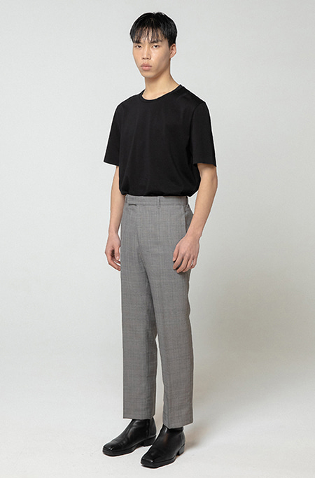 STRAIGHT WIDE TROUSER (CHECK)